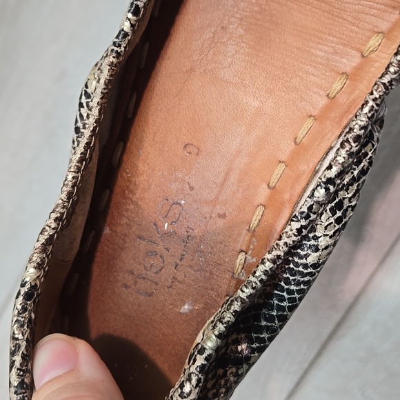 Tieks By Gavriell Snakeskin Ballet Flats Slide Leather Shoes Sz 9 - Picture 10 of 11